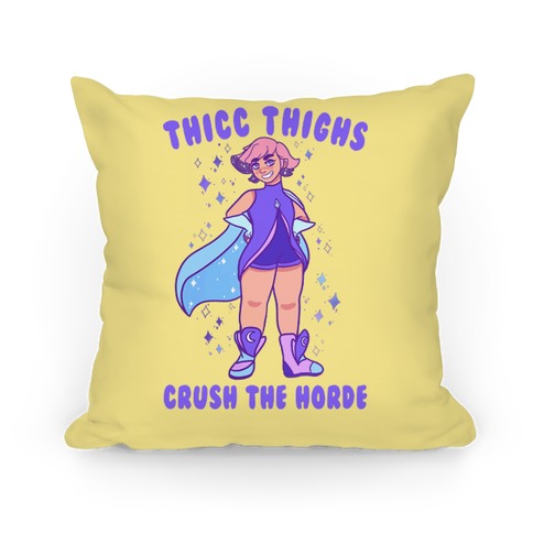 Thicc Thighs Crush The Horde Pillow