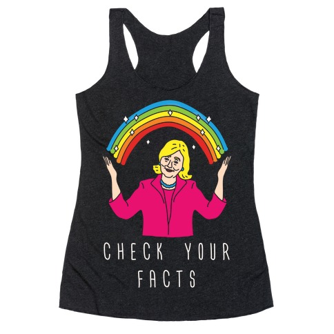Check Your Facts Racerback Tank Top