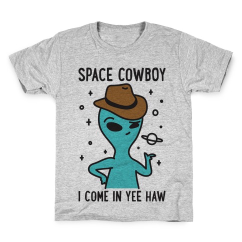 Space Cowboy Alien Kids T-Shirt