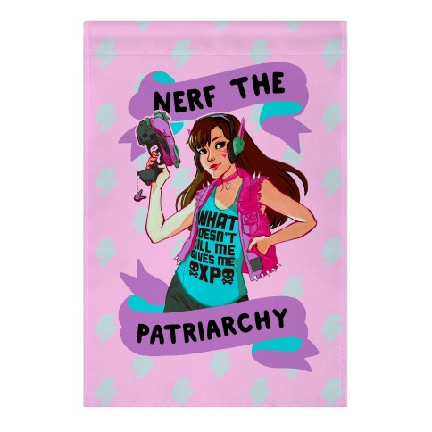 Nerf The Patriarchy Parody Garden Flag