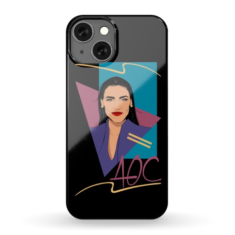 80s Style AOC Alexandria Ocasi-Cortez Parody Phone Case