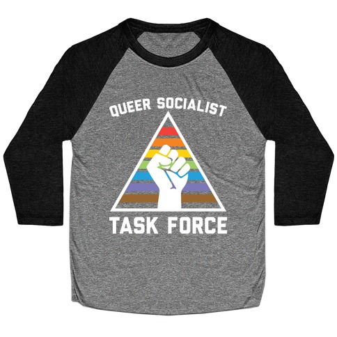 Queer Socialist Task Force Baseball Tee