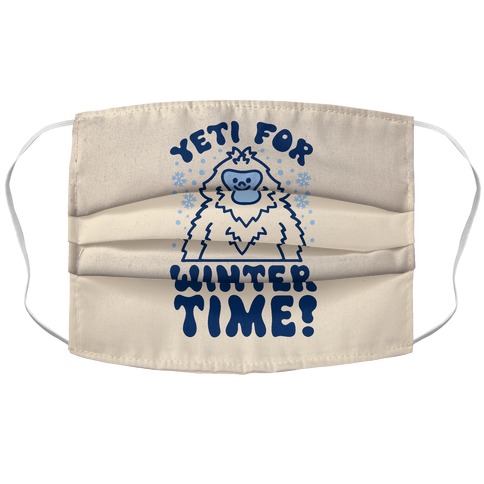 Yeti For Winter Time Accordion Face Mask