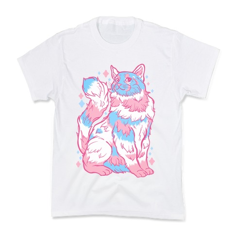 Transgender Pride Cat Kids T-Shirt