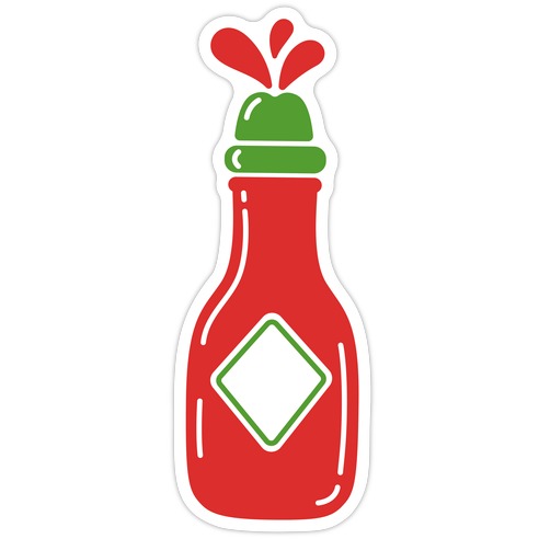 Let's Spice Things Up Hot Sauce Die Cut Sticker