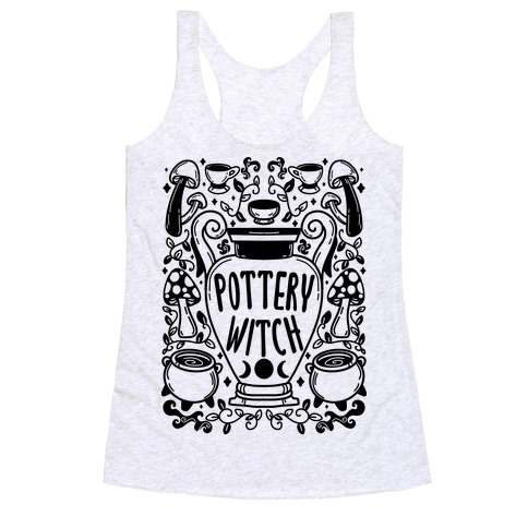 Pottery Witch Racerback Tank Top