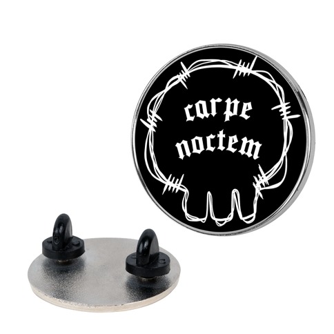 Carpe Noctem (black) Pin