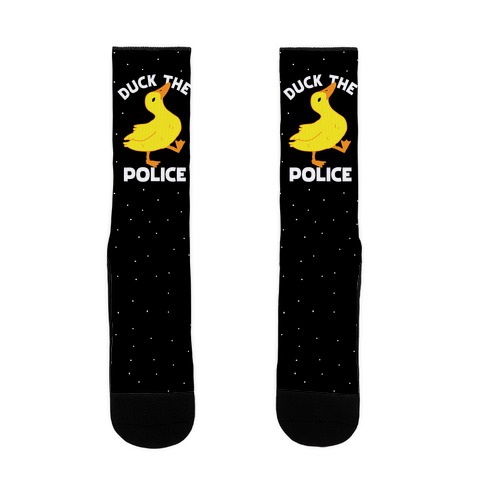 Duck the Police Sock