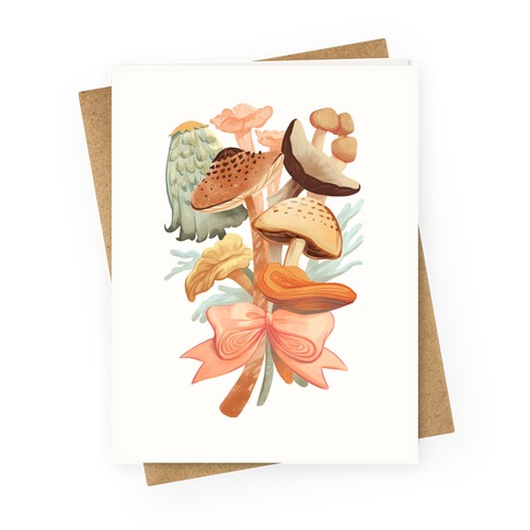 Bouquet Of Mushrooms Greeting Card