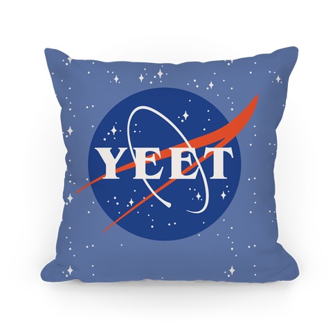 Yeet Nasa Logo Parody Pillow