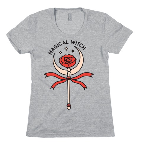 Magical Witch Wand Womens T-Shirt