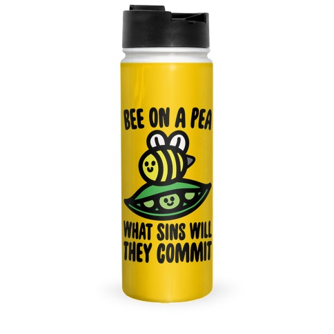 Bee On A Pea What Sins Will They Commit Travel Mug