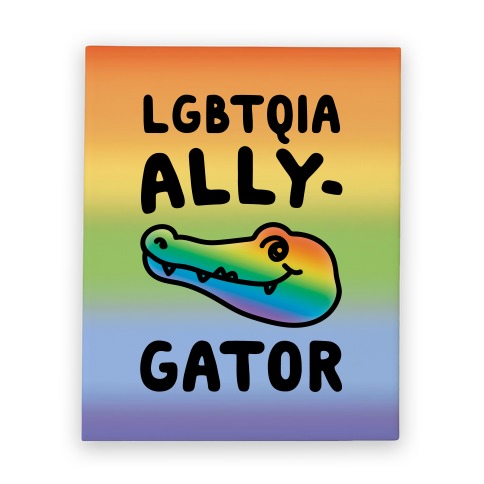 LGBTQIA Ally-Gator Canvas Print