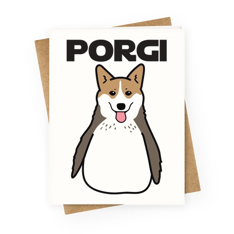 Porgi Greeting Card