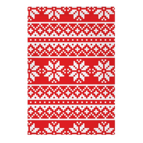 Christmas Sweater Pattern Garden Flag