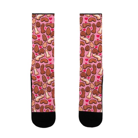 NSFW Valentine's Chocolates Pattern Sock