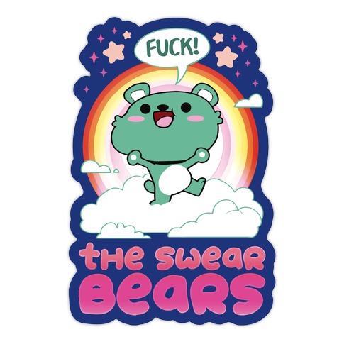The Swear Bears Die Cut Sticker