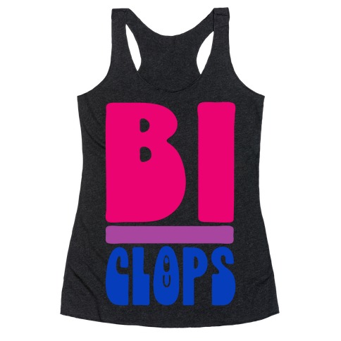 Bi-Clops Bisexual Cyclops Parody Racerback Tank Top