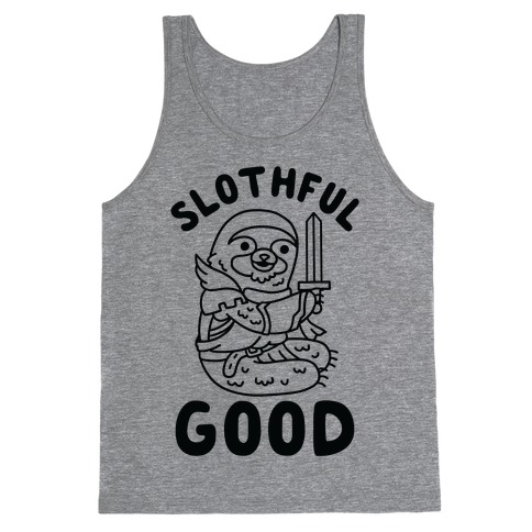 Slothful Good Sloth Paladin Tank Top