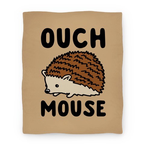 Ouch Mouse Hedgehog Parody Blanket