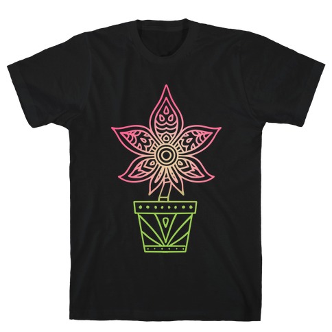 Mandala Weed Flower T-Shirt