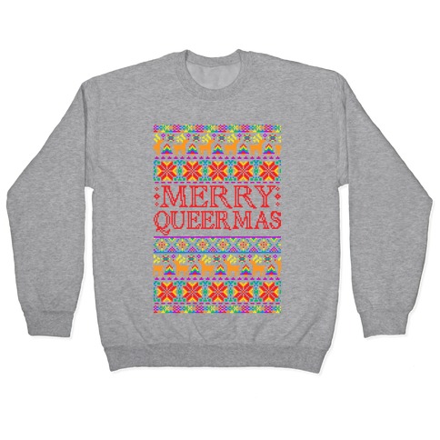 Merry Queermas Gay Pride Christmas Sweater Pullover