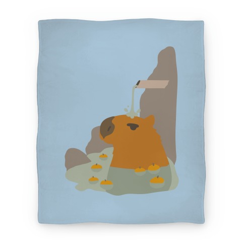 Capybara Hot Spring Blanket