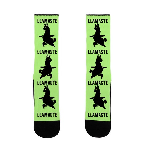 Llamaste Yoga Llama Sock