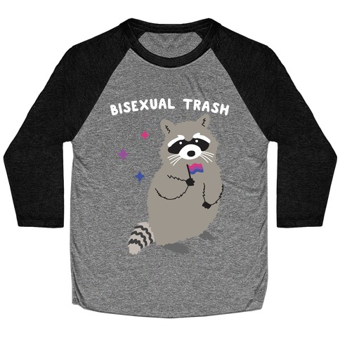 Bisexual Trash Raccoon Baseball Tee