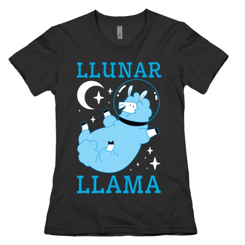 Llunar Llama Womens T-Shirt