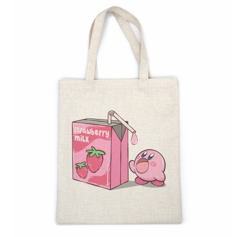 Strawberry Milk Kirby Parody Casual Tote