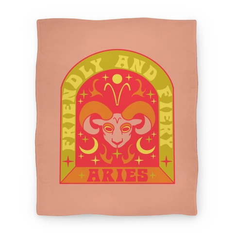 Friendly And Fiery Aries Blanket