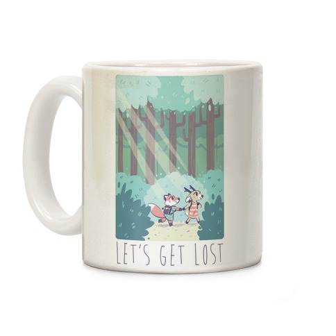 Let's Get Lost - Fox and Deer Coffee Mug