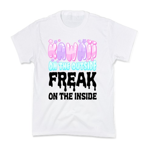 Kawaii On the Outside, Freak on the Inside Kids T-Shirt