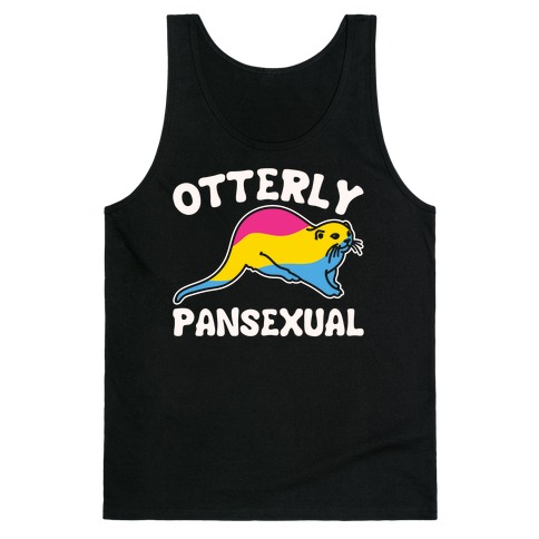 Otterly Pansexual White Print Tank Top