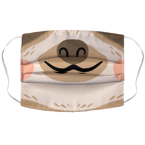 Sloth Mouth Accordion Face Mask