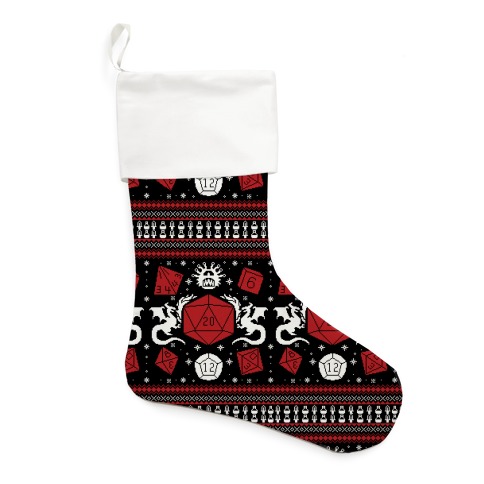 D&D Ugly Sweater Stocking