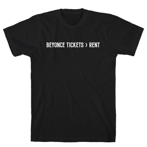 Beyonce Tickets > Rent T-Shirt