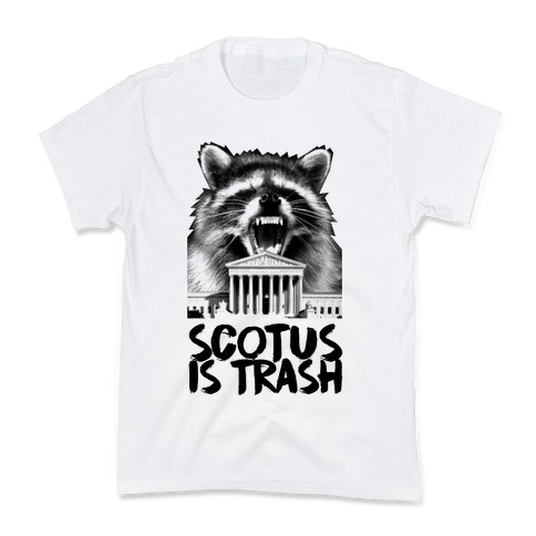 SCOTUS is Trash Raccoon Halftone Kids T-Shirt