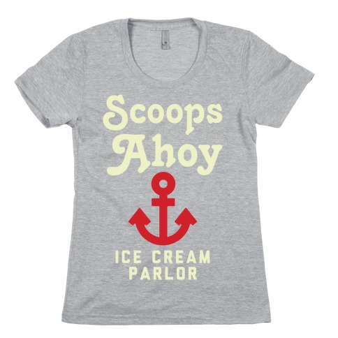 Scoops Ahoy Logo Parody Womens T-Shirt