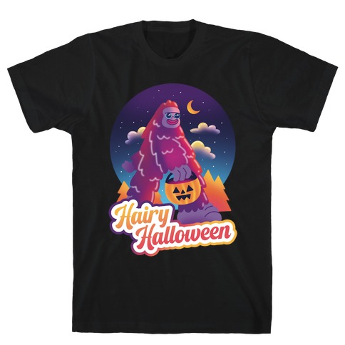 Hairy Halloween 90's Bigfoot T-Shirt