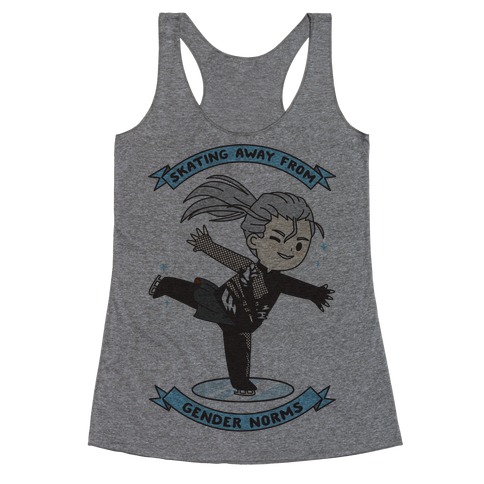 Skating Away From Gender Norms Racerback Tank Top