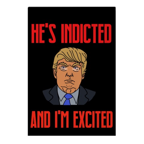 He's Indicted And I'm Excited  Garden Flag