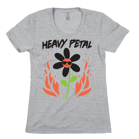 Heavy Petal Flower Womens T-Shirt
