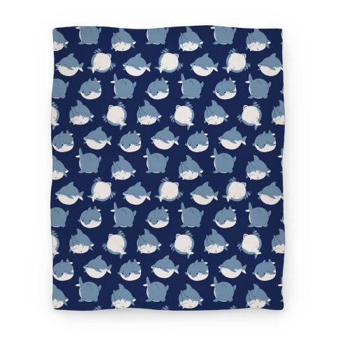Fat Shark Pattern Blanket