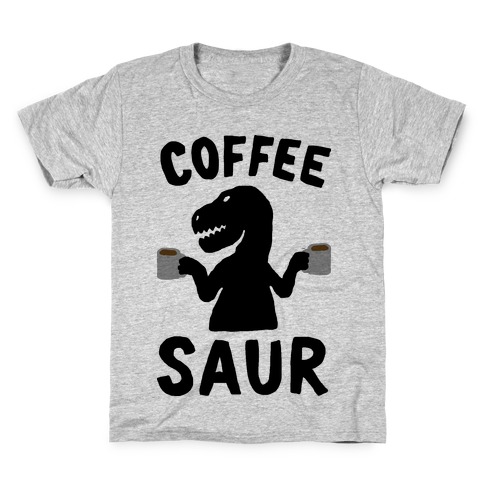 Coffeesaur Dinosaur Kids T-Shirt