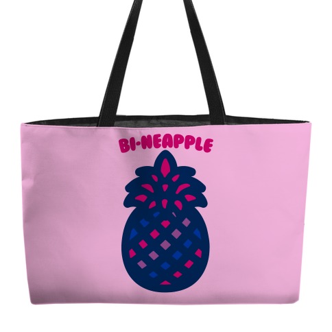 Bi-Neapple Bisexual Pride Pineapple Parody Weekender Tote
