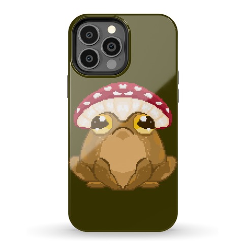 Pixelated Toad in Mushroom Hat Phone Case