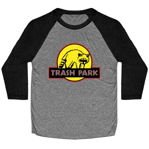 Trash Park Raccoon Parody Baseball Tee