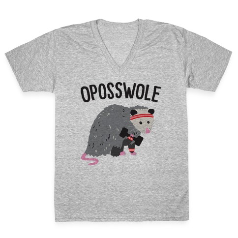 Oposswole Opossum V-Neck Tee Shirt